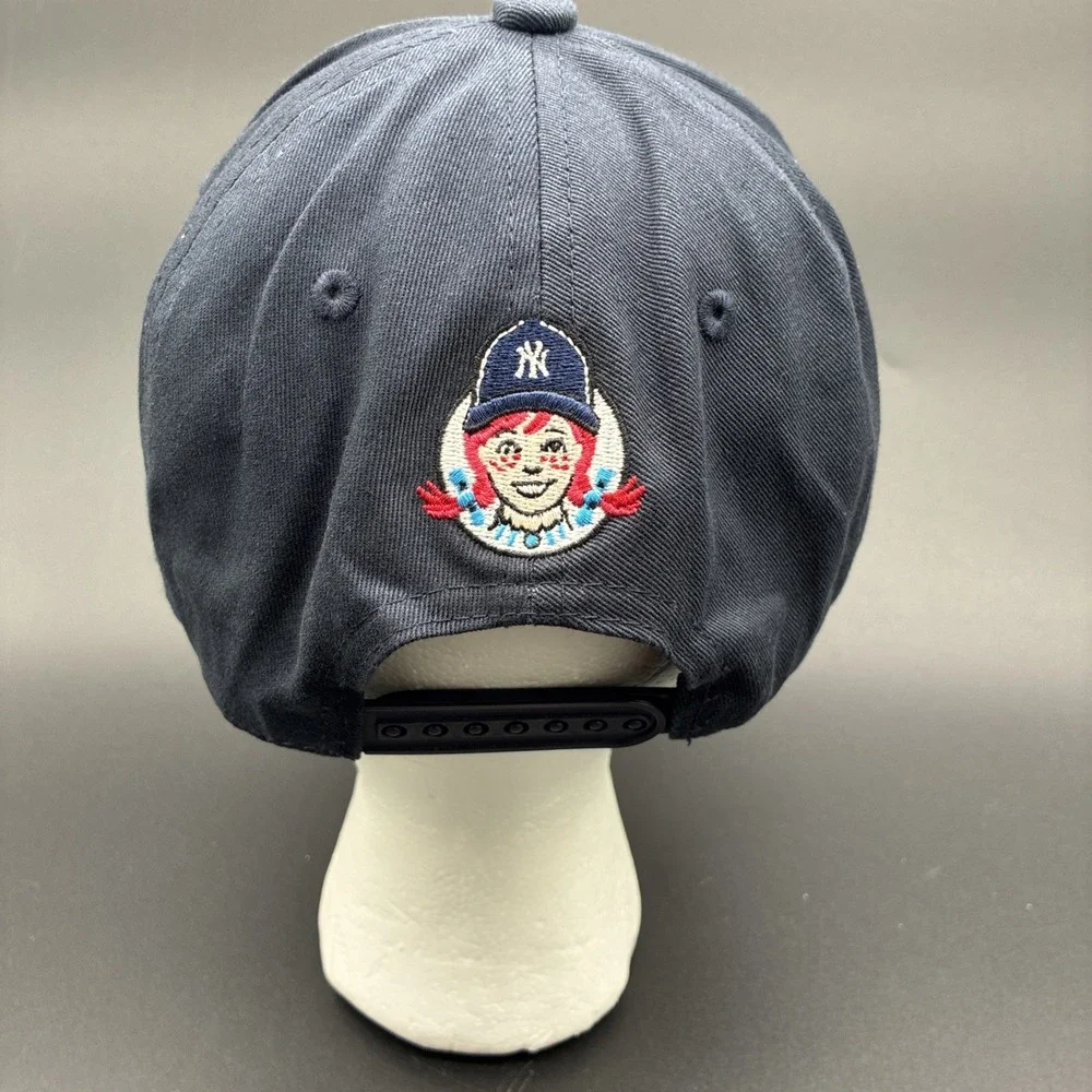 NY Yankees Snapback Hat Melonwear One Size Blue OG MLB Wendy's Back Patch